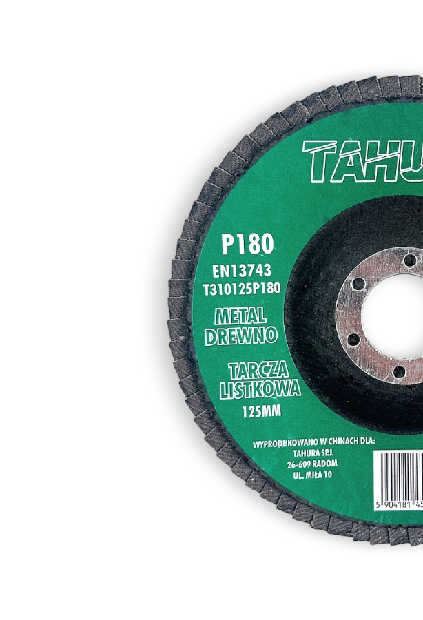 Tarcza do szlifowania metalu P180 125 mm