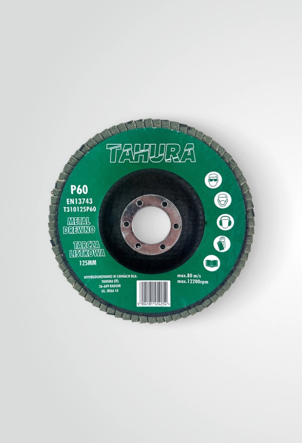 Tarcza do szlifowania metalu P60 125 mm
