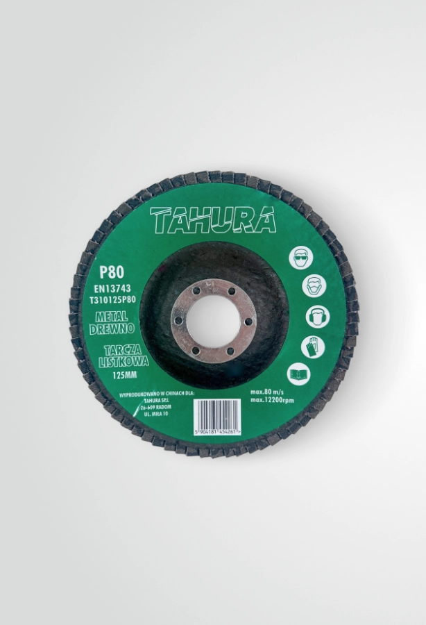 Tarcza do szlifowania metalu P80 125 mm