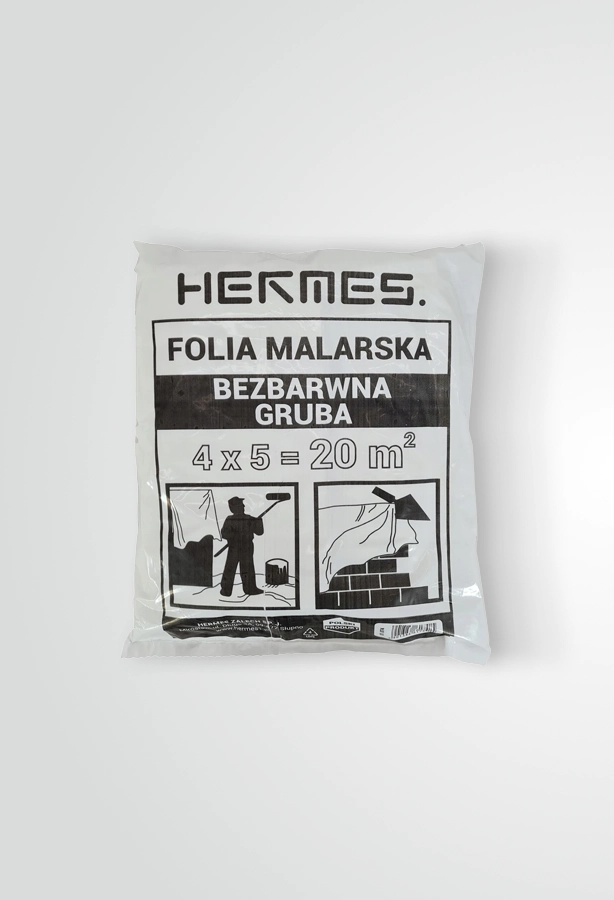 Folia malarska bezbarwna 4 x 5 m